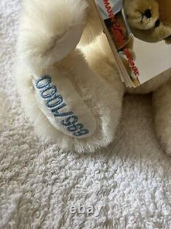 HERMANN original Teddy Limited Edition 896/1000 Excellent Condition White Mohair