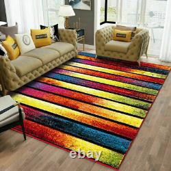 Hand Carved Multi Colour Rug Living Room Hallway Runners Small Large Area Carpet