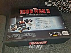 Iron Man 3 3D+2D Blu-ray FNAC Exclusive Limited Collector Box Set-Mint Condition