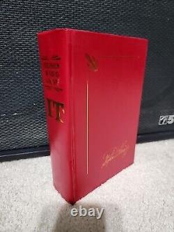 It Stephen King Library Limited Edition Red Leather Hardcover EX Condition RARE