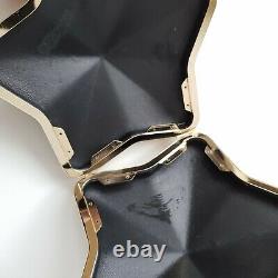 JIMMY CHOO Limited Edition Gold Glitter Star Shape Resin Clutch Bag Shoulder Bag