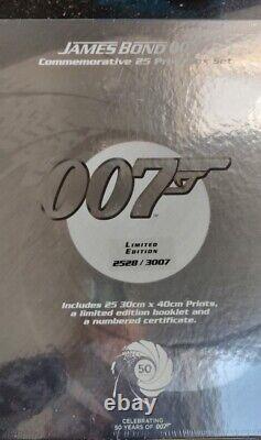 James Bond 007 Commemorative 25 Print Boxset Limited Edition Mint Condition