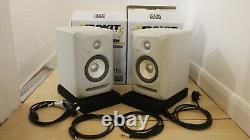 KRK Rokit RP5 G3 White Noise Limited Edition Great Condition Boxes + Cables