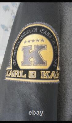 Karl Kani 1989Leather Sleeve Jacket Limited Edition. Size XL Ex Condition