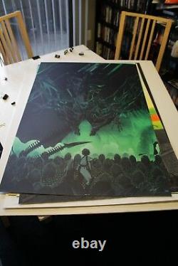 Kevin Tong ALIENS MONDO Limited Edition Print SOLD OUT Great Condition! Alien