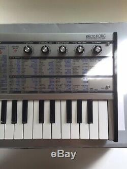 Korg MicroKorg Limited Edition Silver Synthesizer, excellent condition