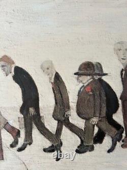 L S Lowry Signed Limited Edition Print Meeting point In Gallery condition