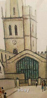 L s lowry signed limited edition print Burford church Pristine condition