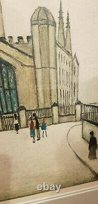 L s lowry signed limited edition print Burford church Pristine condition