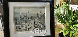 L s lowry signed limited edition prints The Huddersfield in great condition