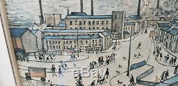 L s lowry signed limited edition prints The Huddersfield in great condition