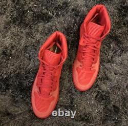 LIMITED EDITION Balenciaga red suede perforated UK7 EU 41 Mint Condition
