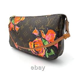 LV -Limited Edition -Pochette Accessoires Stephen Sprouse Roses Good condition