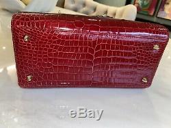 Lady Dior Classic Red Crocodile Bag Pristine Condition! Certificate & Receipt