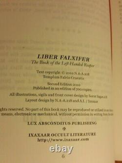 Liber Falxifer 1-2-3 IXAXAAR N. A-A. 218 Rare set TOTBL Near Fine Condition Occult