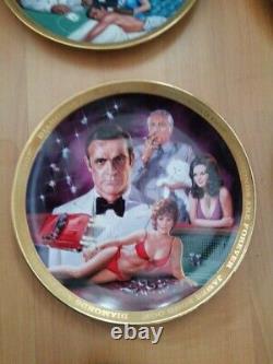 Limited Edition 007 James Bond Franklin Mint Plates Mint Condition