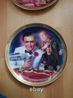 Limited Edition 007 James Bond Franklin Mint Plates Mint Condition