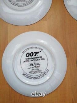 Limited Edition 007 James Bond Franklin Mint Plates Mint Condition