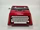 Limited Edition Olivetti Lettera 35 Burgundy Red, Vintage, Mint Condition