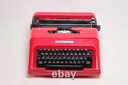 Limited Edition Olivetti Lettera 35 Red Typewriter, Vintage, Mint Condition
