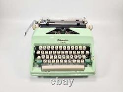 Limited Edition Olympia SM8 Mint Green Typewriter, Vintage, Mint Condition