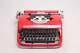 Limited Edition Patria Red Typewriter, Vintage, Mint Condition, Manual