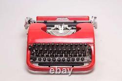 Limited Edition Patria Red Typewriter, Vintage, Mint Condition, Manual