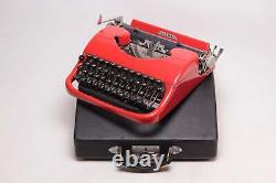 Limited Edition Patria Red Typewriter, Vintage, Mint Condition, Manual