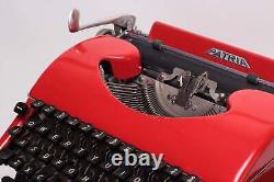 Limited Edition Patria Red Typewriter, Vintage, Mint Condition, Manual