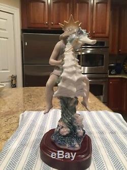 Lladro 1821 Prince Of The Sea Limited Edition with Wooden Base -Mint Condition