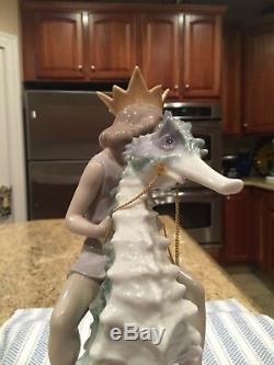 Lladro 1821 Prince Of The Sea Limited Edition with Wooden Base -Mint Condition