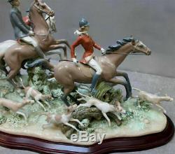 Lladro 5362 FOX HUNT Retired Limited Edition Base Included Perfect Condition
