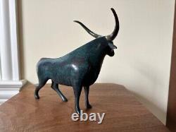 Loet Vanderveen Limited Edition Bronze Bull #396/500 Mint Condition