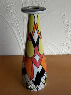 Lorna Bailey Art Deco Stem Vase, Limited Edition 29 Of 50, Mint Unused Condition
