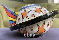 Lorna Bailey Limited Edition Teapot'Odyssey' in shape of Planet Saturn 20/350