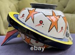 Lorna Bailey Limited Edition Teapot'Odyssey' in shape of Planet Saturn 20/350