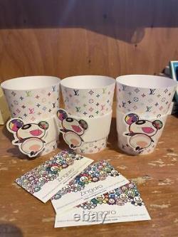 Louis Vuitton Takashi Murakami Cup Holder Set of 3 Condition Limited Edition