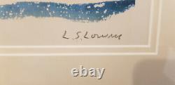 Lslowry signed and stamped limited edition print mint condition newly Framed