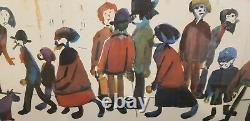 Lslowry signed and stamped limited edition print mint condition newly Framed