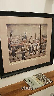 Lslowry signed limited edition print View of a town in excellent condition