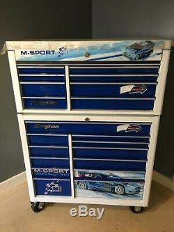 M-Sport Blue Snap on Ltd Edition tool box. Used but good condition