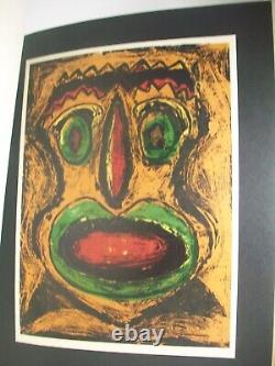 Masks by Bertalan Bodnar. 1952 limited edition of 100 copies. In VG Condition