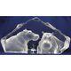 Mats Jonasson Crystal Two Hippos Bathing Limited Edition Excellent Condition