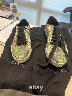 Men's Gucci Limited Edition Bloom Canvas Sneakers Size 10 US GOOD USED CONDITION