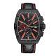 Mens Automatic Watch Black Galactic Leather Bracelet Black Watch Gamages