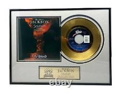 Michael Jackson Scream 45 Gold Record Limited Edition 983/3000 Mint Condition