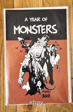 Mike Mignola A Year of Monsters Sketchbook Signed Numbered very good condition