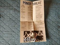 Minor Threat Filler First press Red sleeve Great condition Punk HC