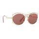 Miu Miu Gold Pink Lens Limited Edition Butterfly Shape Frame Sunglasses Smu 50s