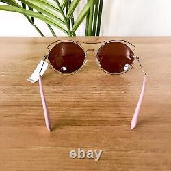 Miu Miu Gold Pink Lens Limited Edition Butterfly Shape Frame Sunglasses SMU 50S
